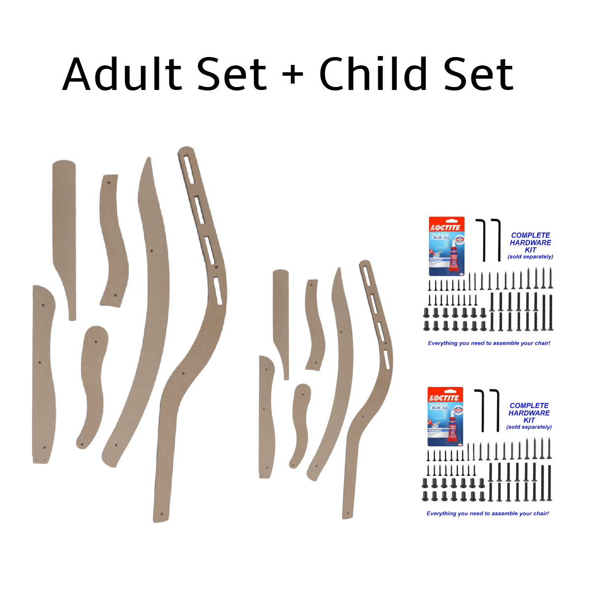 1/4" MDF Templates to make your own chair