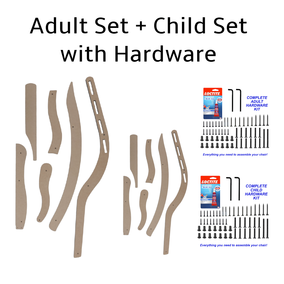 1/4" MDF Templates to make your own chair