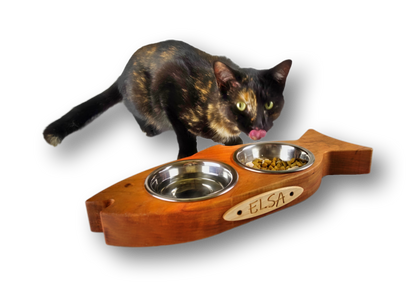 Low Profile Cat Food Bowl Holder