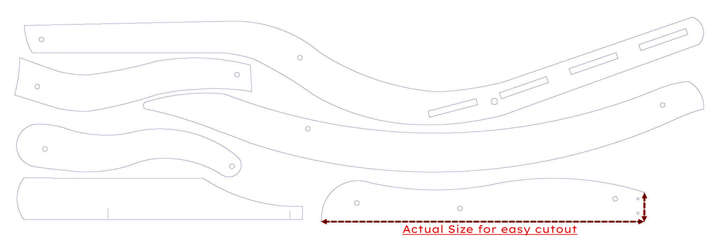 Paper Pattern - Full-size, Ready to cut out