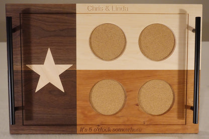 Texas Flag Trays