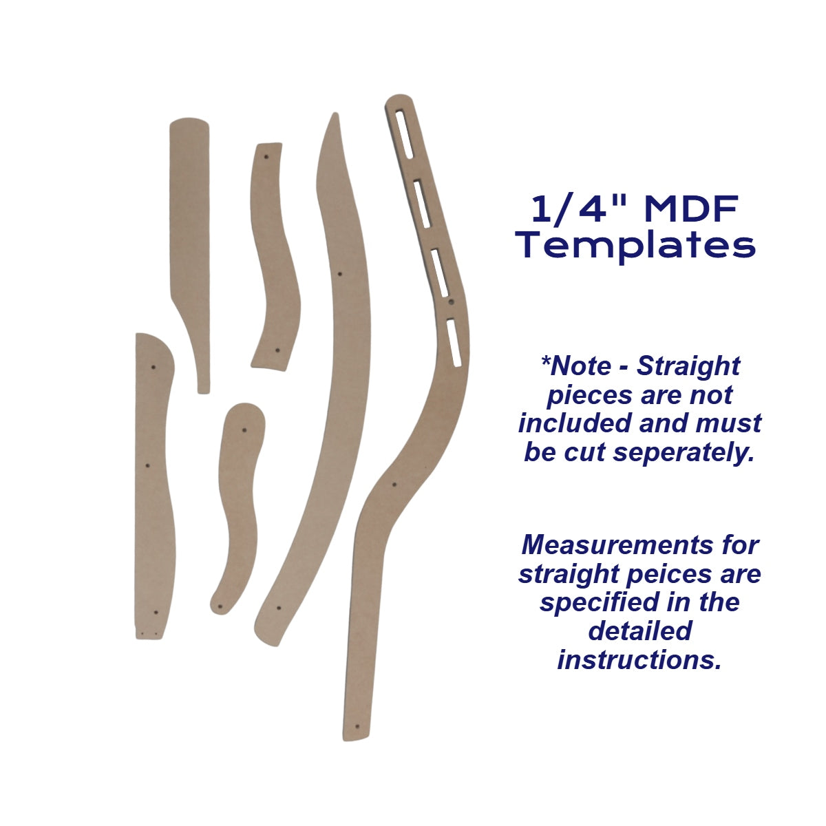 1/4" MDF Templates to make your own chair