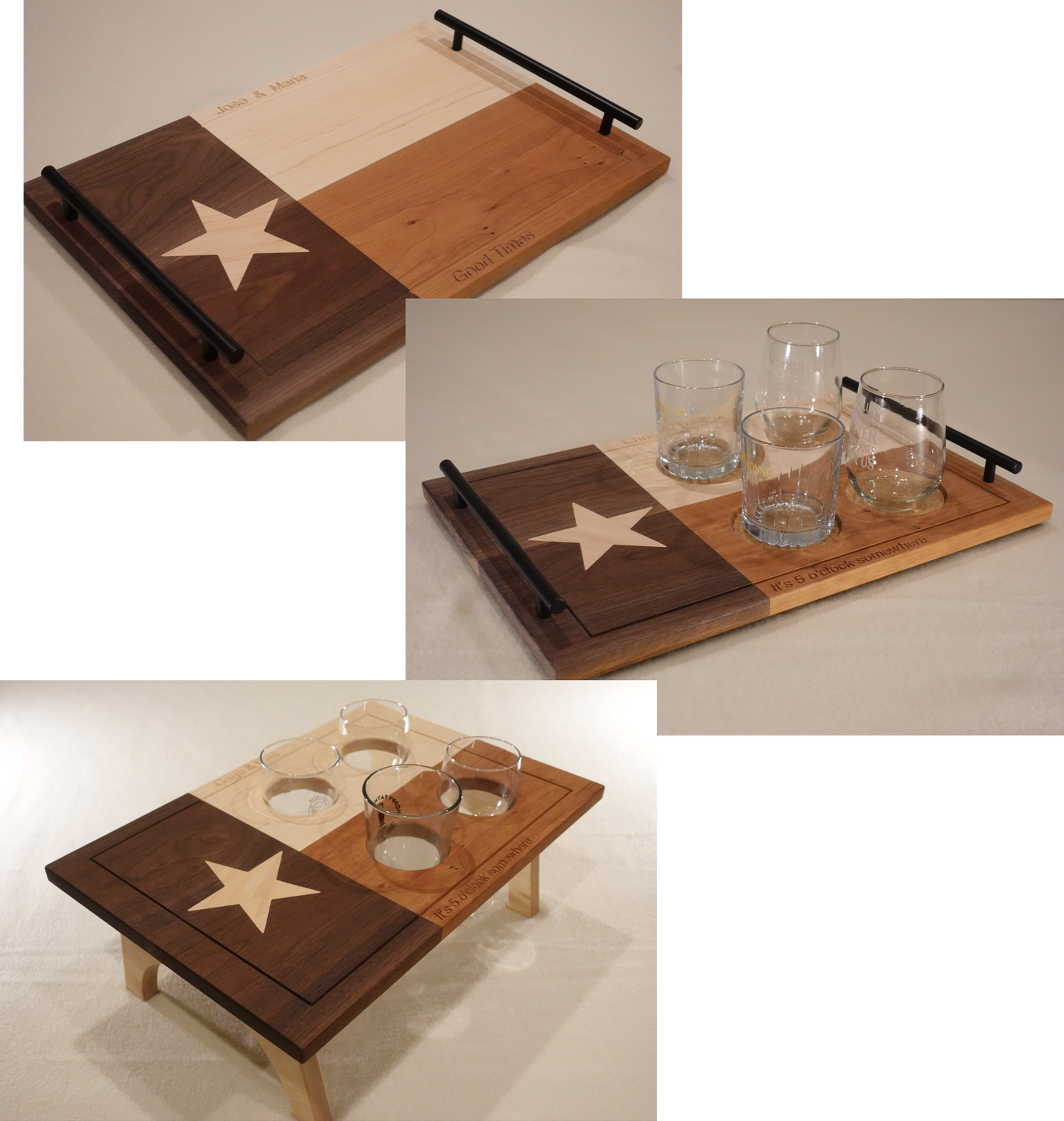 Texas Flag Trays